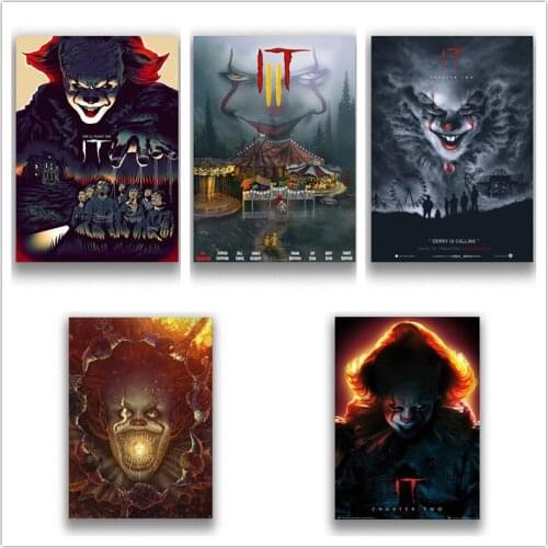 Stephen Kings It Posters Wall Stickers White Coated Paper Home Decoration High Definition Room Decoration