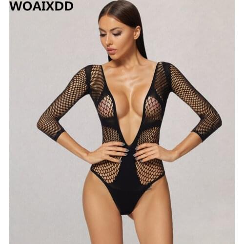 Sexy Lingerie Women Deep V Babydoll Plus Size Underwear Sleepwear Teddies Bodysuits Nightwear Body Suits Sex Clubwear Bikini