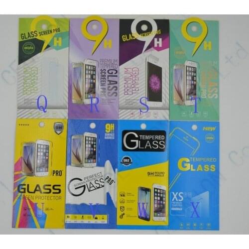 0.26mm 2.5D 9H Tempered Glass Screen Protector for iPhone X 8 7 plus 6s plus Sam s8 s7 edge s6 note 5 500pcs with retail package