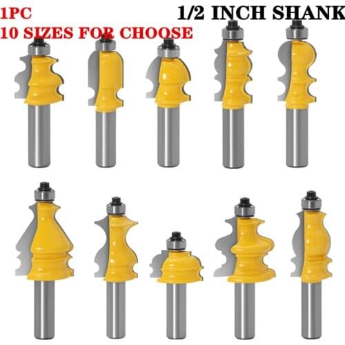 1pc 1/2 Inch Shank Casing And Base Molding Wood Router Bit Tungsten Carbide Line knife Cutters For Wood Milling Cutters