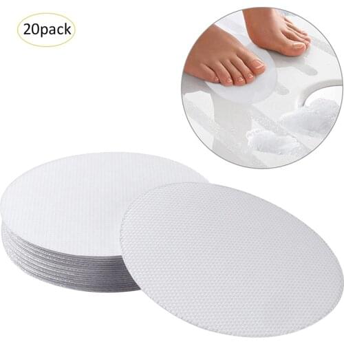 20PCS Round Shape PEVA Anti-slip Bathtub Stickers Decals Safety Bath Shower Treads 10CM 10 gorgeously