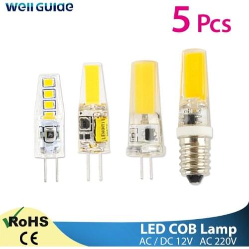 5pcs LED G4 G9 Dimmable LED Light 220V AC DC 12V Led COB Lamp LED G9 3W 6W 10W SMD 2835 LED Lighting replace Halogen Spotlight