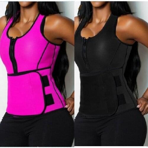 50Pcs/Lot Neoprene Sauna Running Vest Body Shaper Slimming Waist Trainer Hot Shaper Shapewear Adjustable