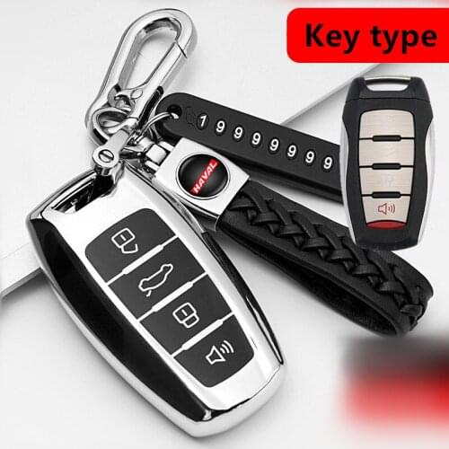 Hot Sale TPU Car Remote Key keychain Cover Accessories For HAVAL F7 H6 H8 H9 F7X H5 H2 2019 2020 2021 CN