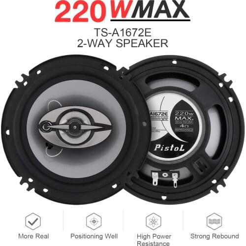 2pcs 6 Inch Car Loundspeaker 16cm 500W 4 Way Car Coaxial Speaker Auto Music Stereo Full Range Frequency Hifi Speakers