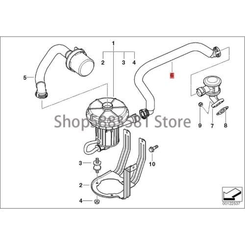 CAR coolant pipe supply pipe bm wE65 730I M54 E66 730LI M54 water inlet pipe water tank radiator water pipe