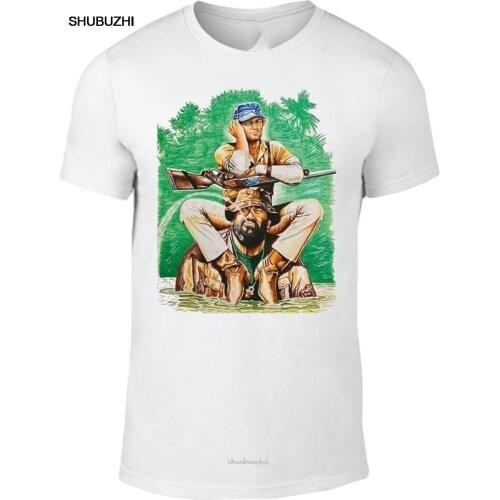 Bud Spencer I am with the Hippos Terence Hill Movie Mesh T-Shirt Tee Shirt for youth middle-age the elder