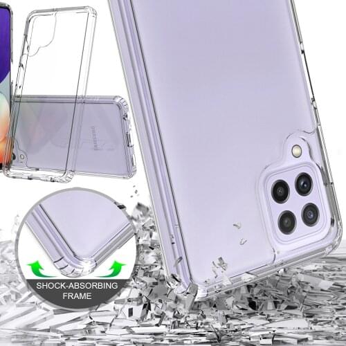 Airbag Drop resistance Case For Samsung Galaxy M32 A22 TPU Acrylic Transparent Crystal Clear Cover
