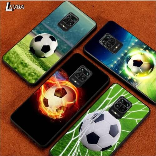 Fire Sport Football for Redmi K30 K30S K30T K20 10X 9i 9 9A 9C GO 8A 8 7 6 6A 5A 4X S2 Pro Plus Ultra Black Phone Case