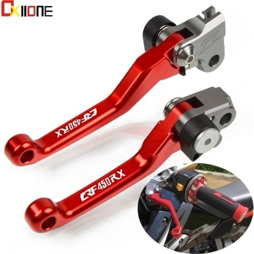 For Honda CRF450RX crf 450 rx 2017 2018 Motocross part Motorcycle Aluminum Pivot Dirt Bike Clutch Brake Levers Set Up WITH LOGO