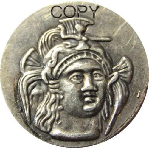 G(38) LUCANIA. Heraclea. Ca. 281-278 BC. AR drachm Silver Plated Copy Coins