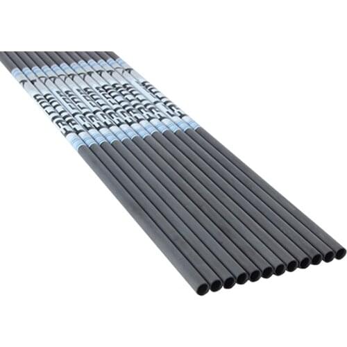 Archery Compound Bow I.D. 6.2mm Spine 300 400 500 Pure Carbon Arrow Shafts for Shooting