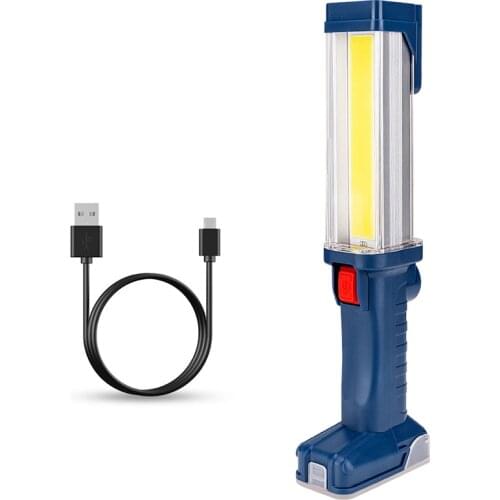 Multifunctional Strong Magnetic Flashlight Hanging Portable USB Charging Lighting Torches Working Light Outdoor Lamp Flashlights