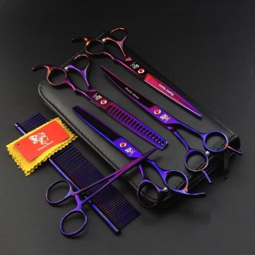 Poetry Kerry Professional Pet Grooming Scissors Set 7 Inch.Dog Grooming Shears,Makas