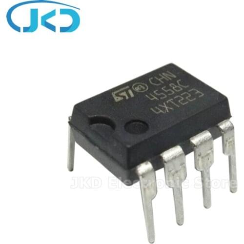 5pcs TJM4558CN DIP8 TJM4558 DIP 4558C TJM4558C RC4558P RC4558 PJ4558 UTC4558 LM4558N New and Original IC