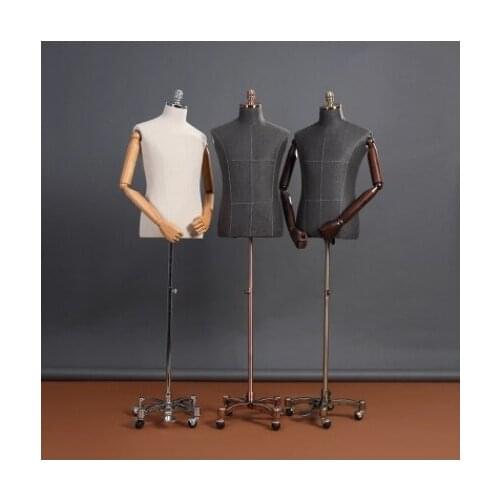 New Arrival Full Body Fiberglass Men Fabric Mannequin Hot Sale Dress Model Factory Direct Sell