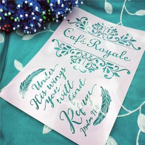 Postcard plastic mold shield DIY cake scrapbook stencils hollow Embellishments printing lace ruler Valentines Day