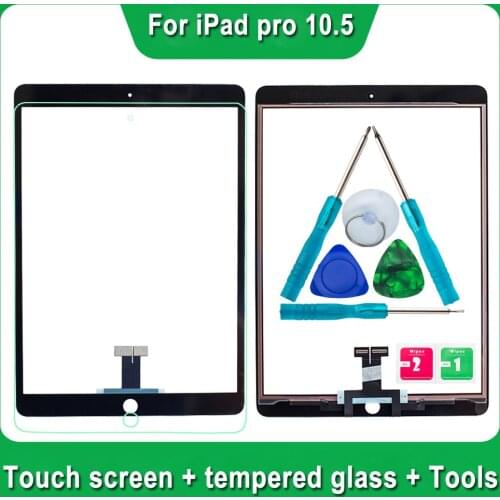 Tested Well For IPad Pro 10.5 A1701 A1709 Touch Screen Digitizer Glass Replacement + Tempered Glass