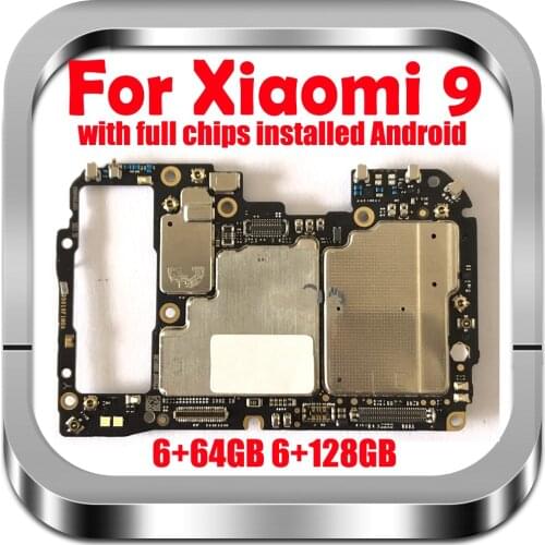 Unlocked Main Mobile Board Mainboard Motherboard With Chips Circuits Flex Cable For Xiaomi 9 Mi9 M9 Mi 9 128GB 64GB ROM