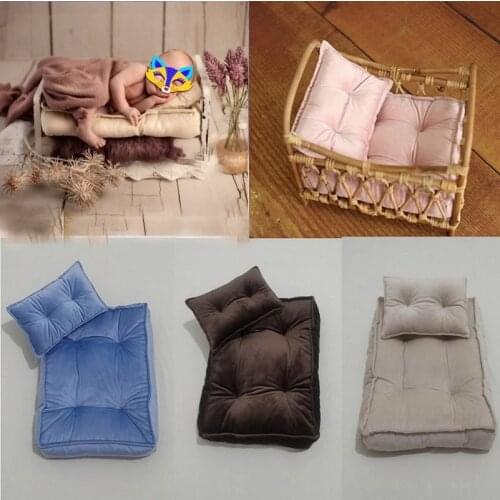 Newborn Baby Photography Props Mini Mattress Posing Pillow Bedding Fotografia Accessories Studio Shoots Photo Props Cushion Mat