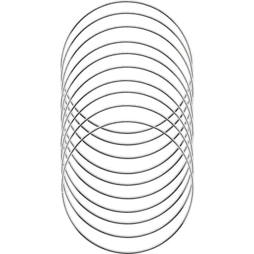 10 Pack 4 Inch Silver Dream Catcher Metal Rings Floral Hoops Wreath Macrame Creations Ring for Crafts DIY