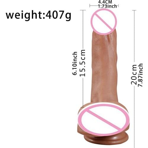 Masturbation Silicone Dildo for Women Comfortable Female Masturbation Soft Material Silicone Penis Huge Realistic Sex Toys D42