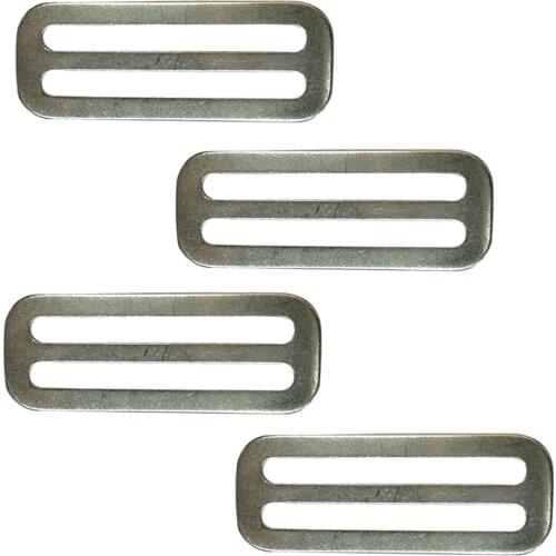 4Pcs Standard 2 inch Scuba Diving Stainless Steel Webbing Weight Belt Keeper norkeling Dive Strap Slide Buckle