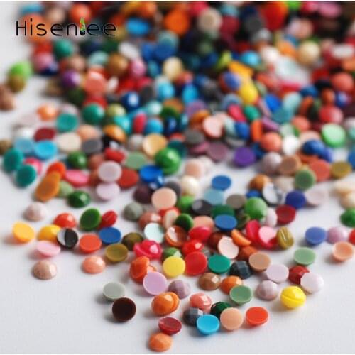 Nail Art Rhinestone 10000Pcs/Pack 2.5mm Mixed Color Acrylic Flatback Glue on Rhinestones for 3D Nail Polish Manicure Body Art