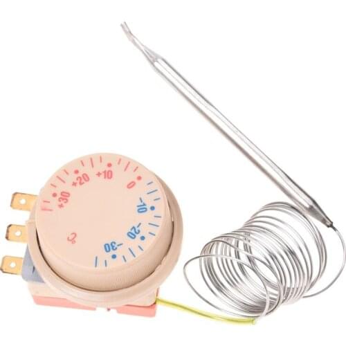 AC 250V 16A Freezer Refrigerator Thermostat -30 to 30 Celsius Degree
