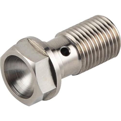 Titanium Alloy Banjo Bolt M10 x 1.0 Pitch 25mm Thread For Brembo Single Brake Line for KTM BMW Ducati Husqvarna Triumph Aprilia