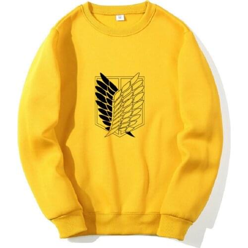 Japanese Anime Graphic Hoodies Men Attack on Titan Pullover Sweatshirt Unisex Casual O-neck Oversized Sportswear Tops Hip Hop