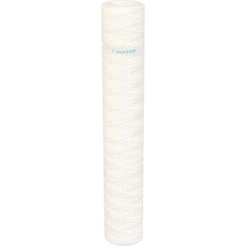 Universal Type 1 micron Polypropylene(PP) String Wound Sediment Water Filter Cartridge 2.5" x 20"