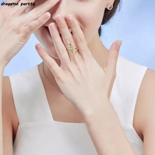 Vintage Snake Winding Punk Hip Hop Adjustable Ring For Women Men Finger Ring Goth Jewelry Gifts
