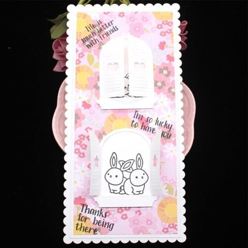 YPP CRAFT Slimline Windows Metal Cutting Dies Stencils for DIY Scrapbooking Decorative Embossing DIY Paper Cards