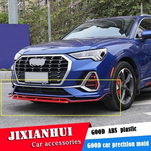 For Audi Q3 Body kit spoiler 2020-2021 For Audi Q3 ABS Rear lip rear spoiler front Bumper Diffuser Bumpers Protector