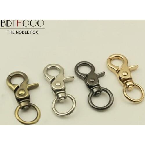 10pcs/lot Chain Buckle Metal Trigger Clasps Clips Snap Buckle Hook For DIY Bag Key Ring Handbag Bags Hardware Accessories