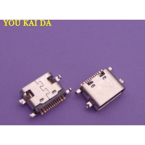100pcs/lot Type C USB Jack Socket Port Charge Connector Dock Plug For Ulefone Power 3 3S For Lenovo S5 K520