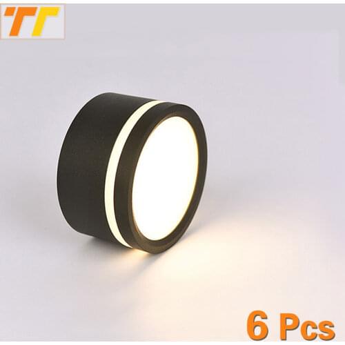 6 Pcs Led Downlight 5W 7W 9W 12W 15W Surface Mounted Side Guide Light lamp for ceiling led spot lights Ceiling Fixtures Lighting