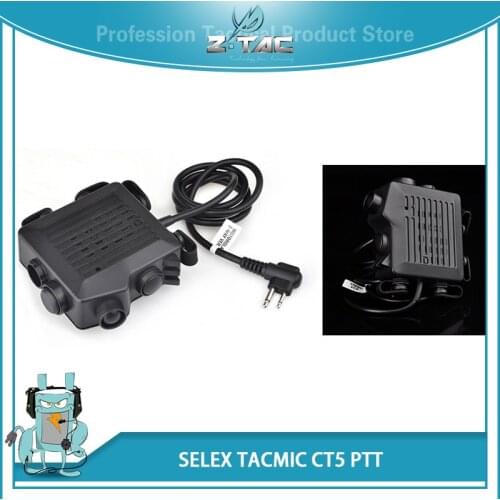 Z Tactical SELEX TACMIC CT5 Headphone Softair 6 Plug Airsoftsports Headset Accessories Kenwod Midland PTT For Baofeng Radio Z133