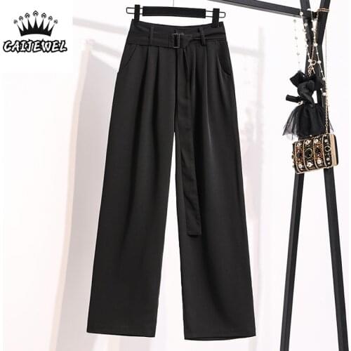 CAIJEWEL Women's Straight Trousers