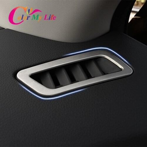 Color My Life 2Pcs/Set Air Conditioning Vent Outlet Cover Trim Sticker for Nissan X-trail Xtrail Rogue T32 2014-2020 Accessories