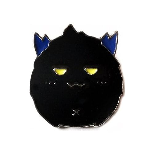 Enamel Brooch Anime Black Devil Pins For Backpacks Clothes Cute Badges For Men Kids Jewelry Gift Wholesale