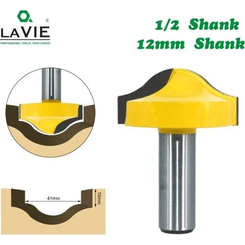 LAVIE 1pc 12MM 1/2 inch Shank Schaft 1-5/8" Ogee Nut Milling Cutter Carving Router Bits for Wood Tool Woodworking MC03225