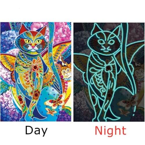 5D Animal Luminous DIY Diamond Painting Constellation Cross Stitch Kit Embroidery Mosaic Picture Of Rhinestones Home Decor Gift