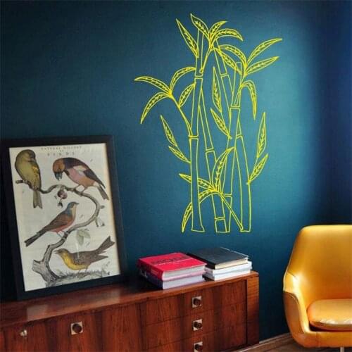 Wall Decal Nature Bamboo Grove Trees Forest Plants Vinyl Sticker Home Décor Bedroom Nursery Childrens Room Murals Decals HY1519