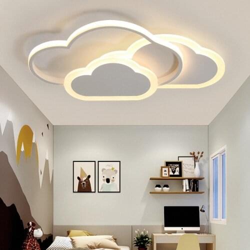 Cloud Ceiling Light Children Bedroom Light Modern LED Lights Child Cloud Chandelier Dimmable Indoor Lamp Lighting Fixtures