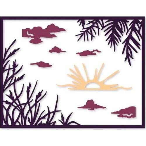 Cutting Dies Sun Clouds Water Plants Delight Believe Glory Words Dies For DIY Scrapbooking Embossing Cards Crafts Decor New