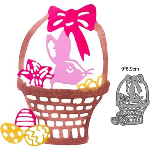 Craft metal cutting dies cut die mold decoration Rabbit Eggs Basket Scrapbook paper craft knife mould blade punch stencils dies