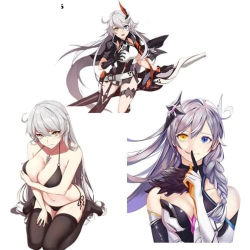 Super Sexy Sticker Kiana Kaslana Void Drifter Honkai Impact 3 Anime Girl Car Decoration Decal
