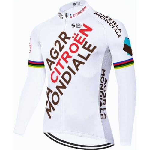 2021 team long sleeve malliot ciclismo hombre AG2R cycling jersey summer spring quick dry Bicycle Cycling tenue velo pro homme